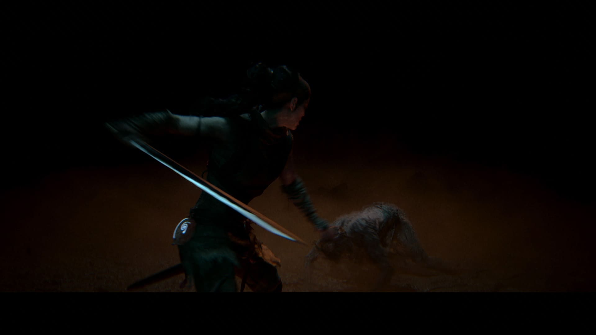 Senua's Saga Hellblade II review screenshot 8 deep cave Gollum-like enemies