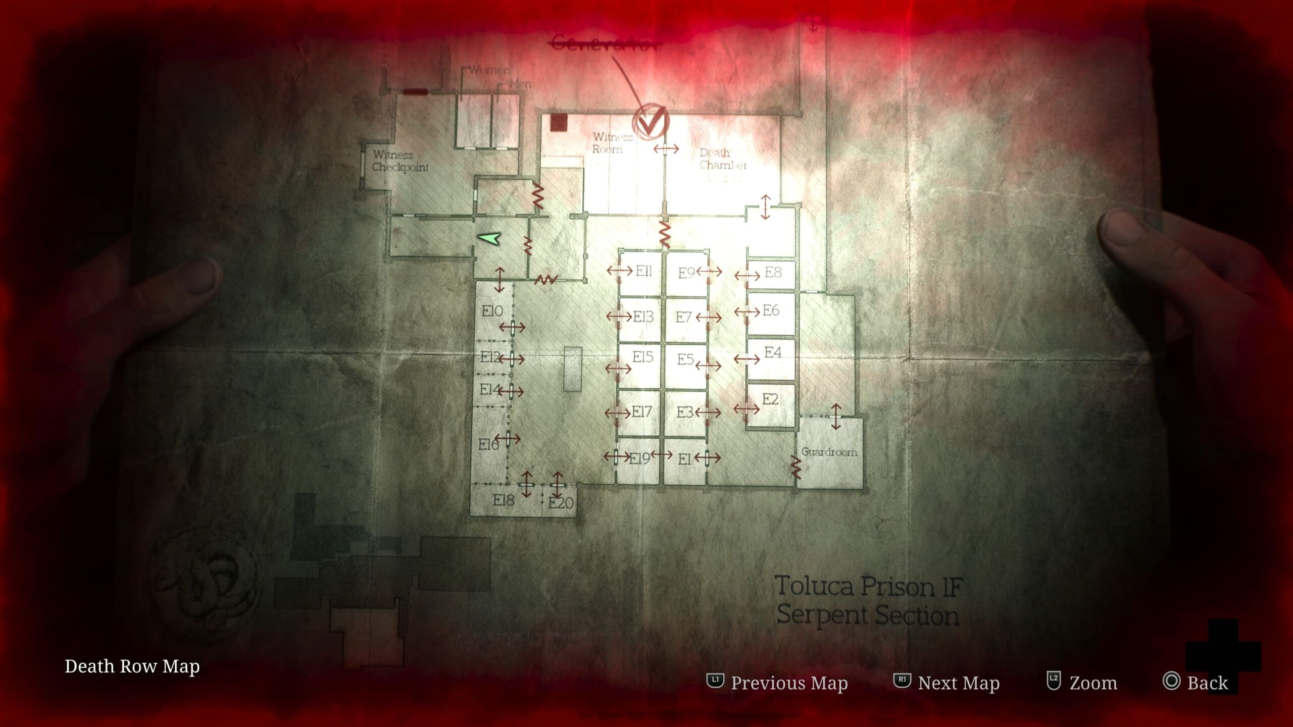 Silent Hill 2 remake review screenshot 18 map marks areas completed open blocked paths