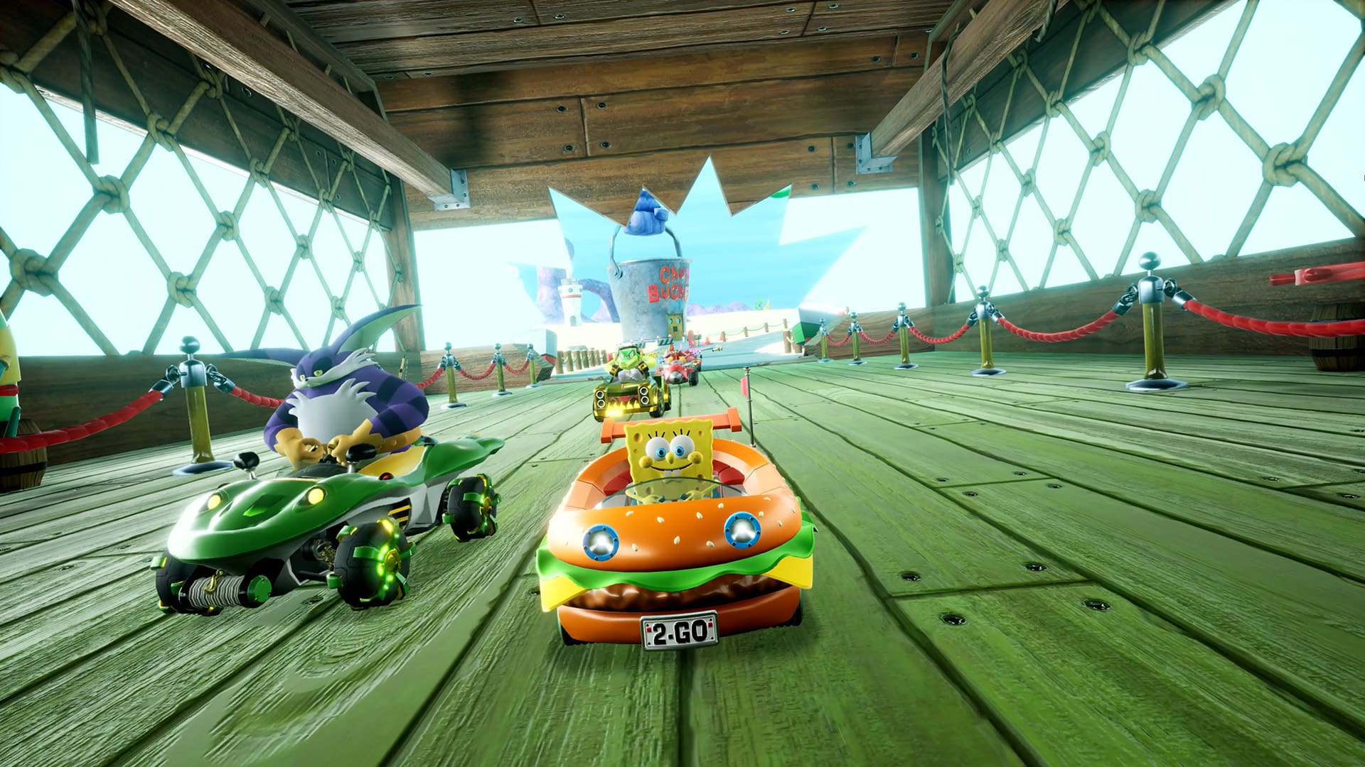Sonic Racing Crossworlds gamescom 2025 preview image 2 SpongeBob SquarePants Nickelodeon playable character