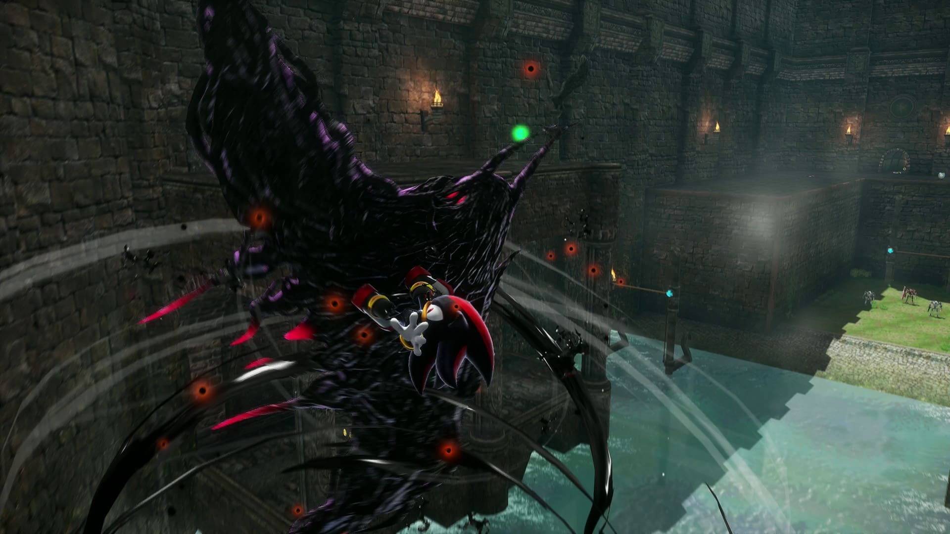 Sonic X Shadow Generations gamescom 2024 preview screenshot 4 stage defeat enemies jump bendable like ropes