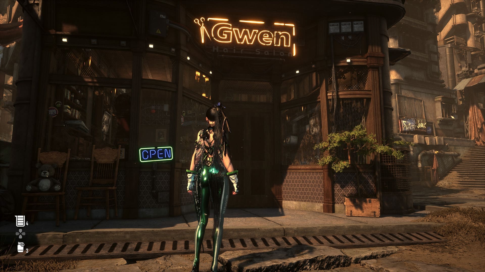 Stellar Blade game review screenshot 10 change Eve hairstyle hair salon