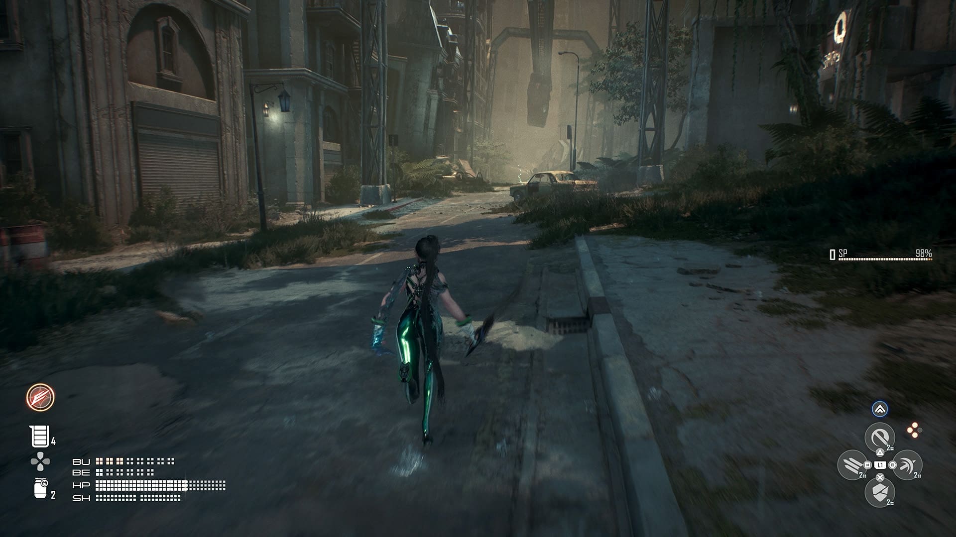 Stellar Blade game review screenshot 4 slow start boring city Eidos 7