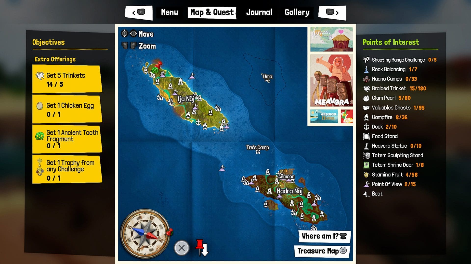 Tchia review screenshot 2 islands map