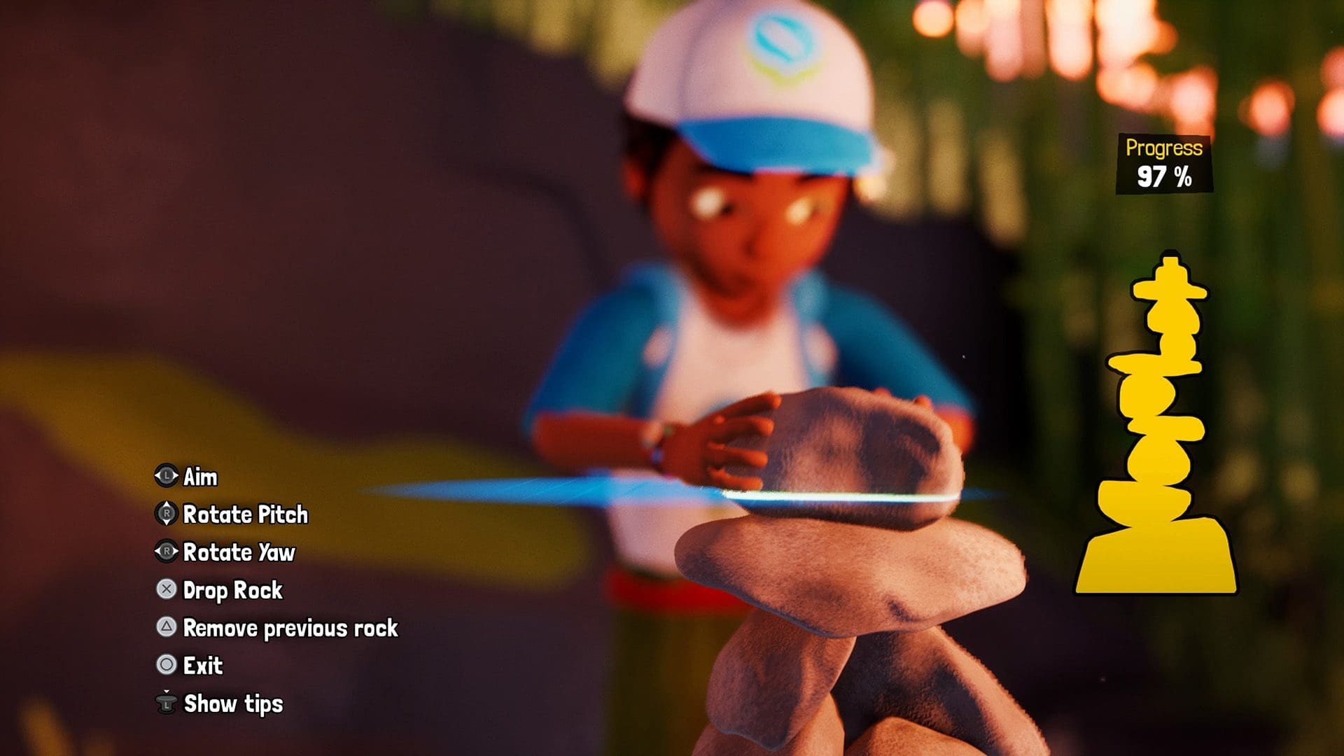 Tchia review screenshot 3 rock balancing spots