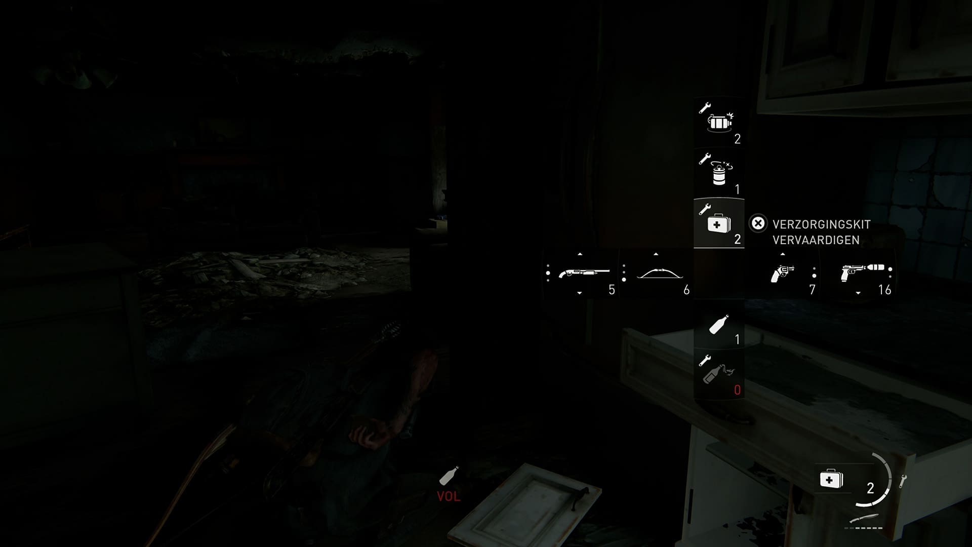 The Last of Us Part II Remastered review screenshot 12 simple menu to select and change weapons