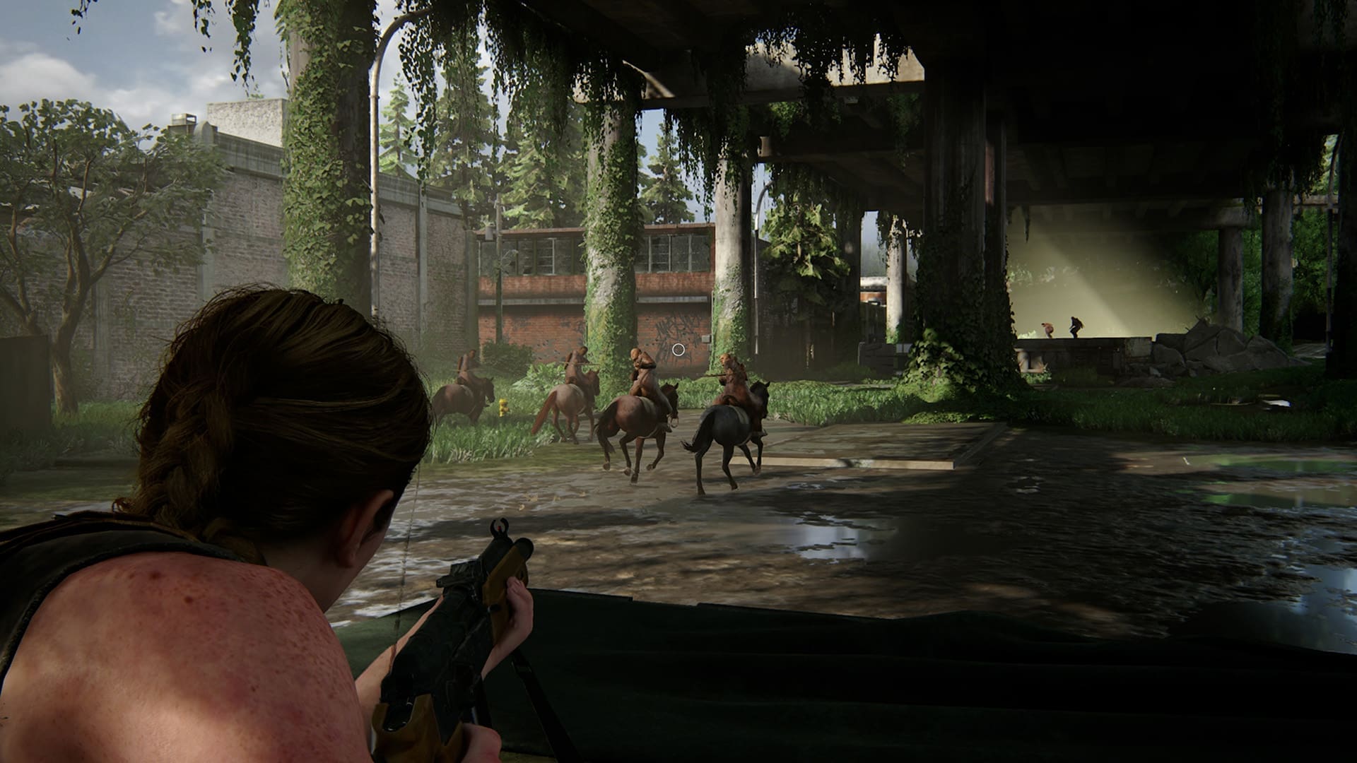 The Last of Us Part II Remastered review screenshot 7 Abby enemies shooting truck chase