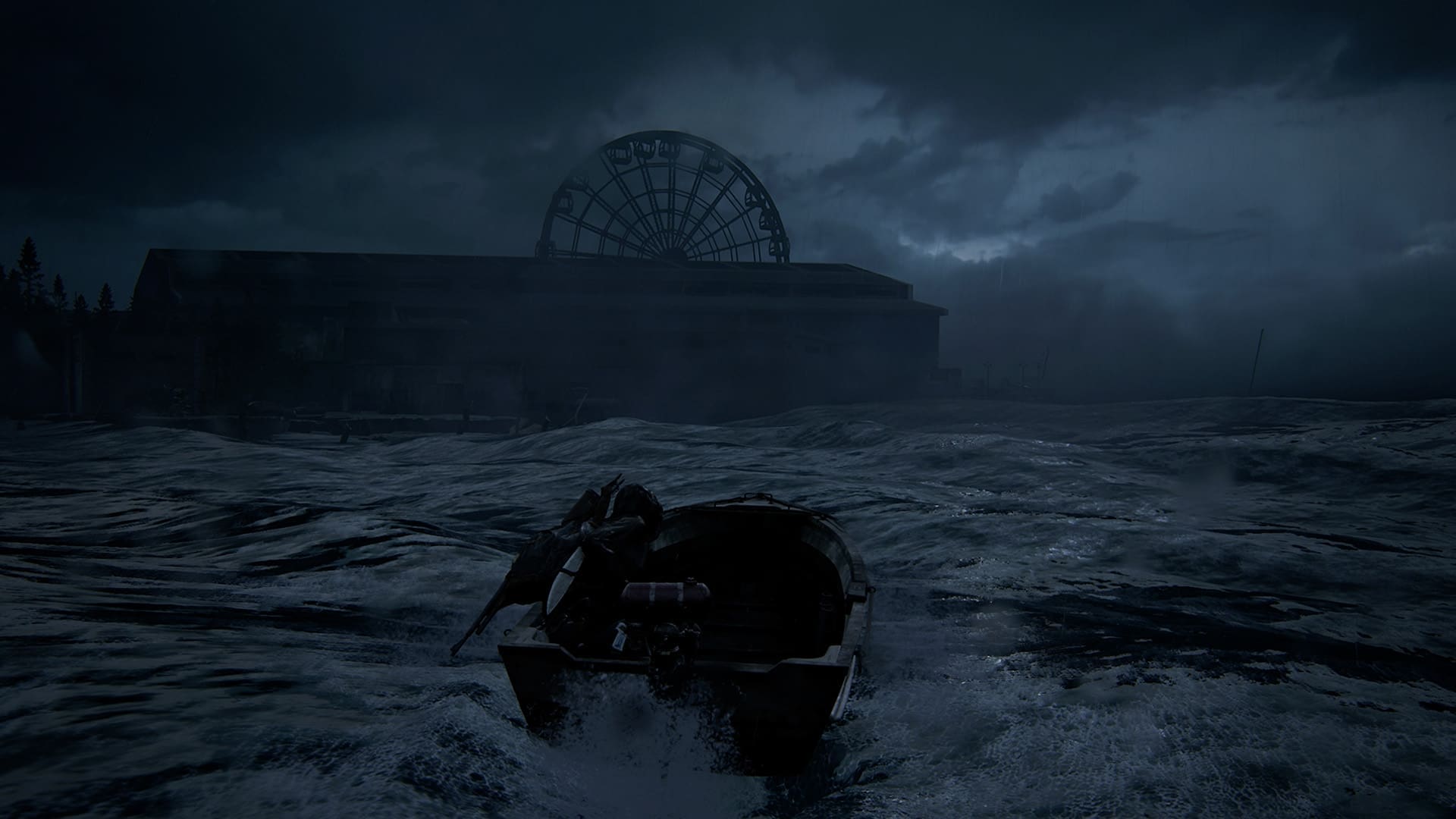 The Last of Us Part II Remastered review screenshot 9 storm sea boat