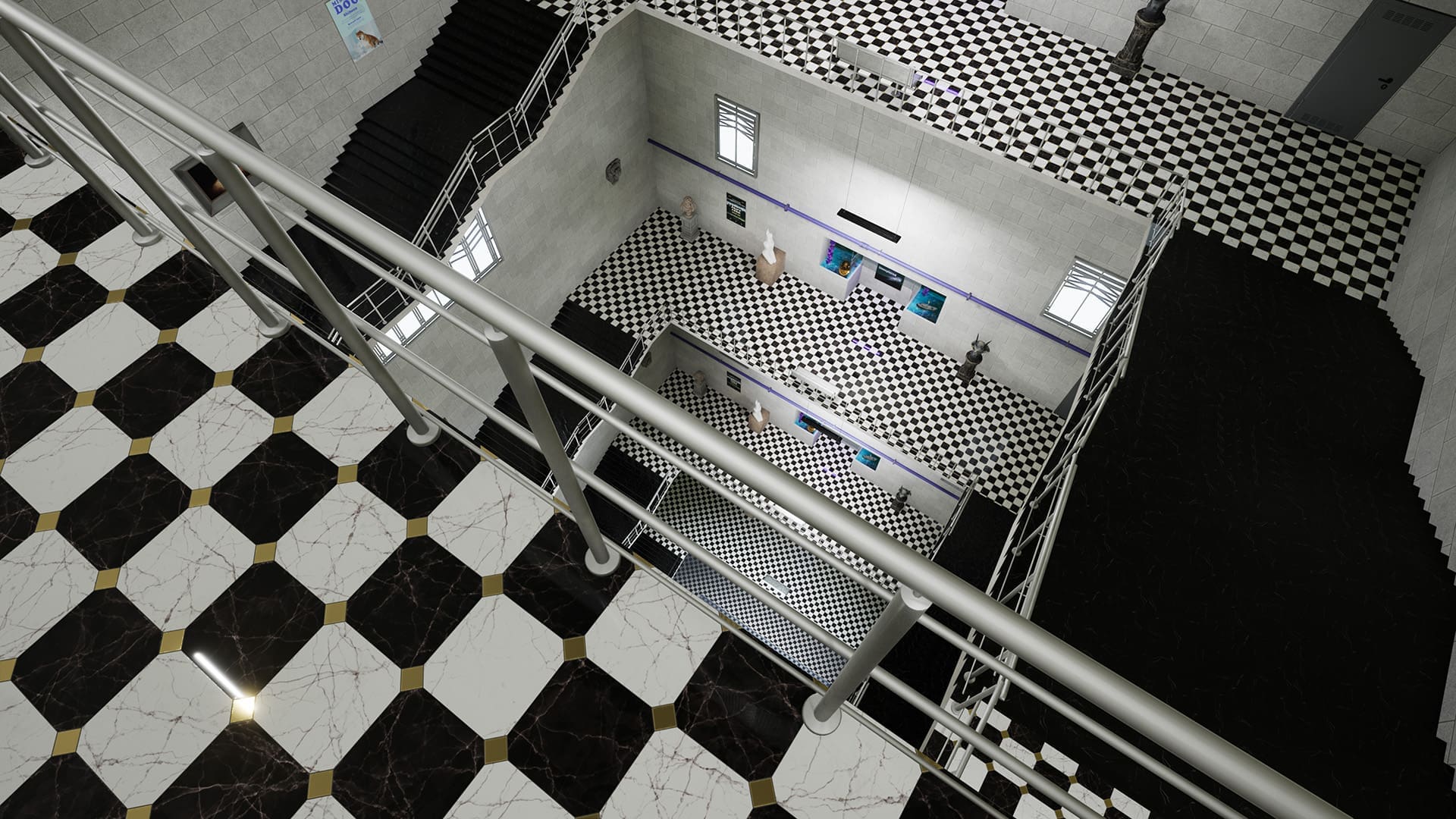 Je kunt niet naar beneden kijken, en dit beeld deed me in zijn geheel denken aan een kunstwerk van Escher