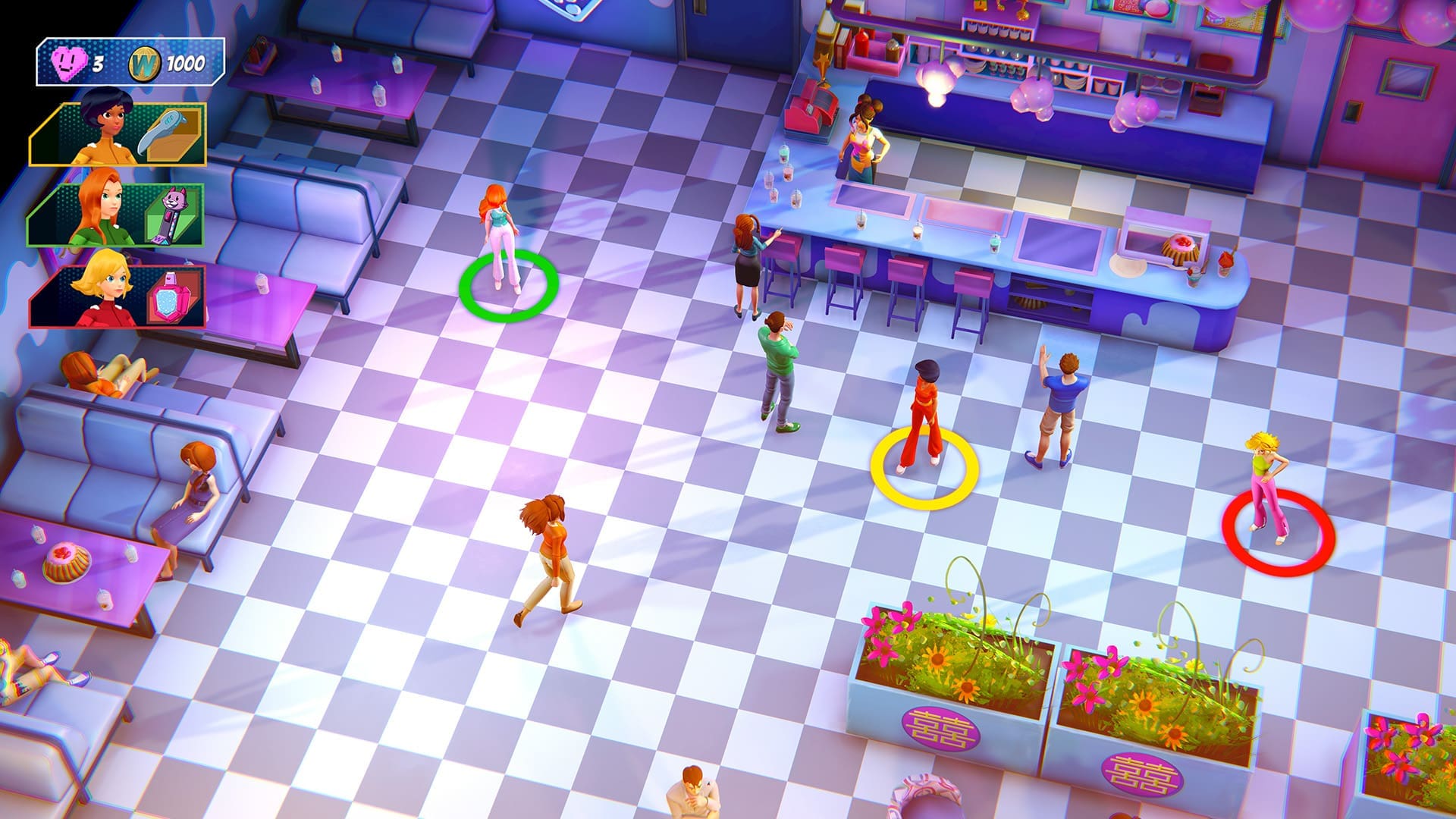 Totally Spies Cyber Mission gamescom 2024 preview screenshot 3 studio above Bubble Spy Cafe