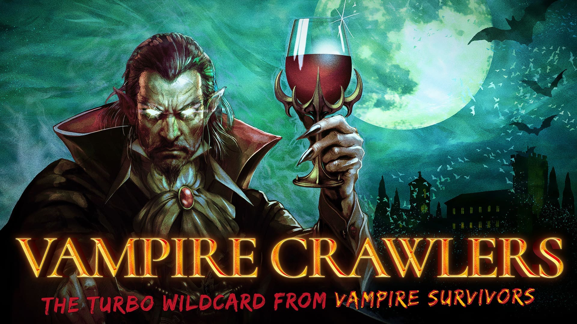 Vampire Crawlers The Turbo Wildcard from Vampire Survivors review featured image Side-Scroller.nl