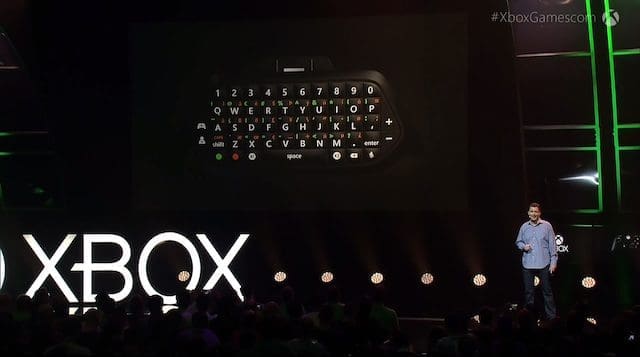 Xbox chatpad Gamescom 2015 Xbox persconferentie