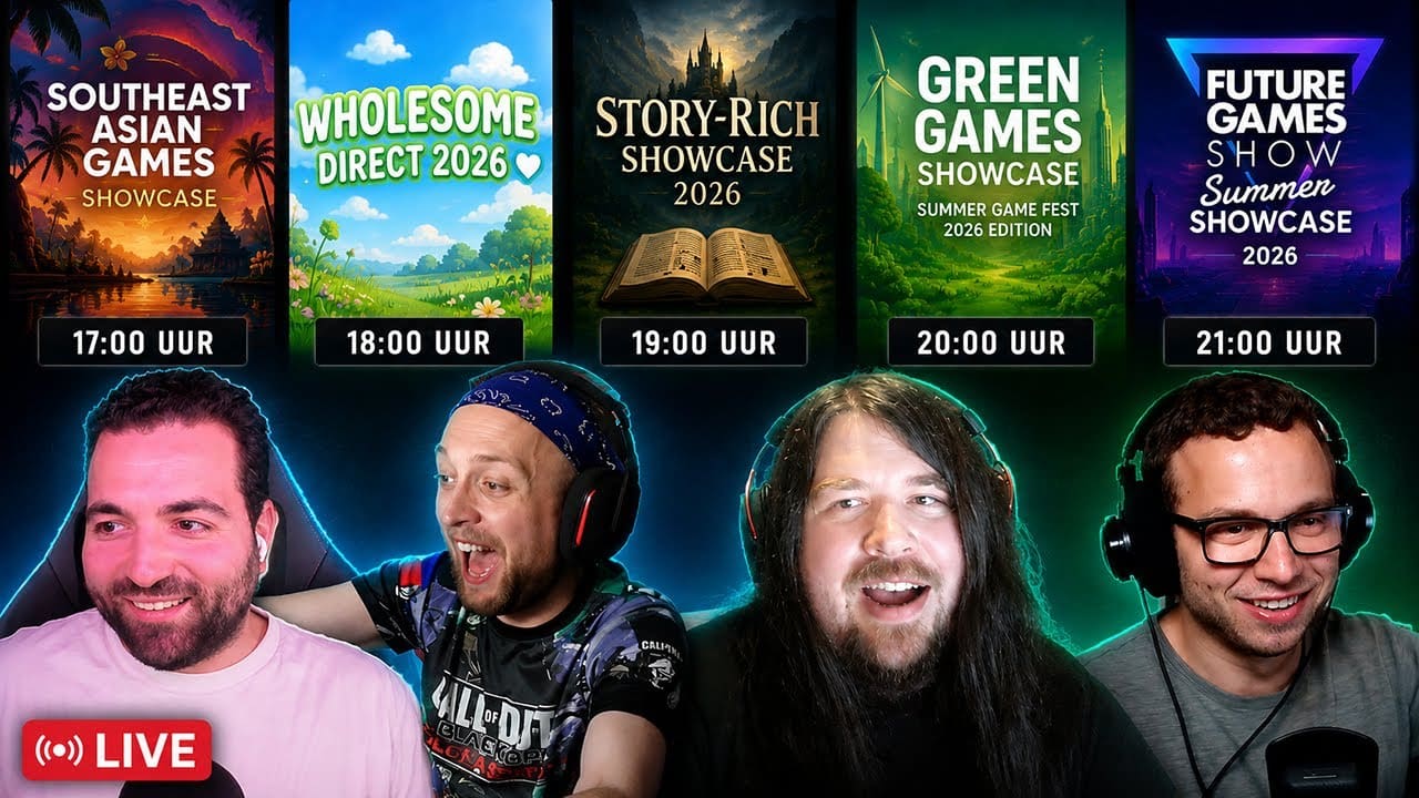 LIVE kijken naar meerdere game showcases met de crew - 6 juni 2026 #livereact